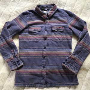 Patagonia Flannel Stripe Shirt Soft Sz 2